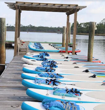 The Boathouse paddle club Watercolor 30A